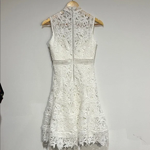 Bardot Ivory Lace Midi Dress - Picture 3 of 6